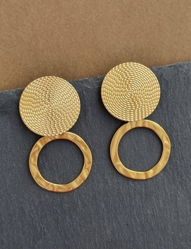 Round steel Earrings