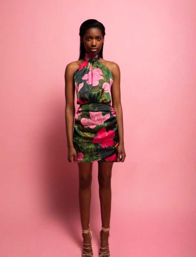 ELOISE MINI SATIN DRESS