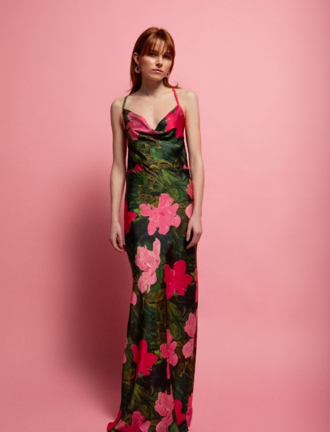 ELOISE MAXI SATIN SLIP DRESS