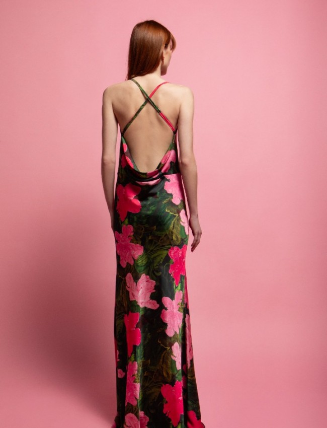 ELOISE MAXI SATIN SLIP DRESS