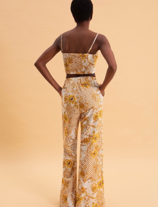 MARIGOLD LINEN BUSTIER