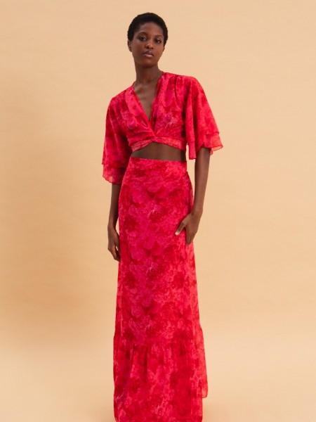 RUBY ROSE MAXI WRAP SKIRT Eveleya 