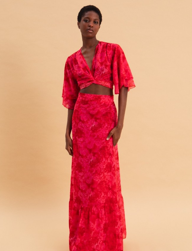 RUBY ROSE MAXI WRAP SKIRT Eveleya 