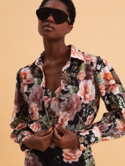 PEONIES LOVE LINEN SHIRT EVELEYA 