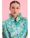 BOTANICAL BREEZE SATIN SHIRT EVELEYA 