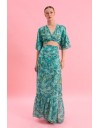 BOTANICAL BREEZE MAXI WRAP SKIRT Eveleya 