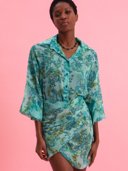 BOTANICAL BREEZE OVERSIZED SHIRT EVELEYA