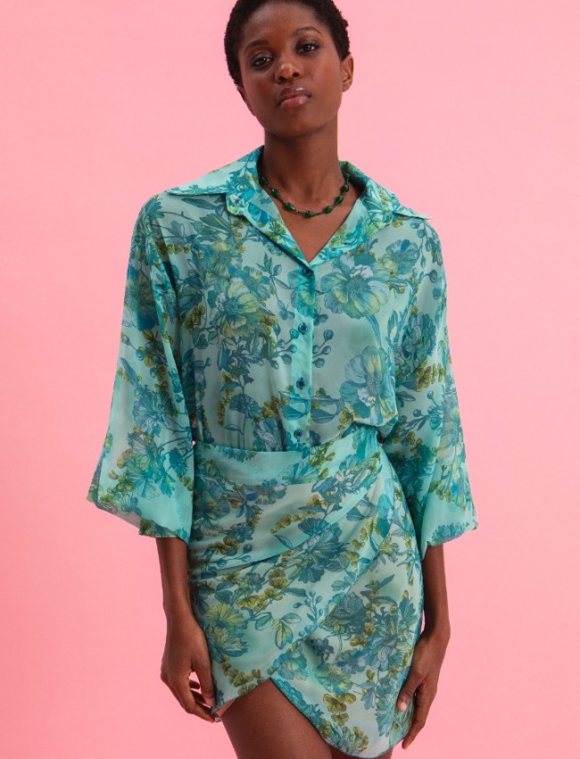 BOTANICAL BREEZE OVERSIZED SHIRT EVELEYA