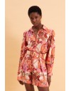 FLORAL SAFARI LINEN SHIRT EVELEYA
