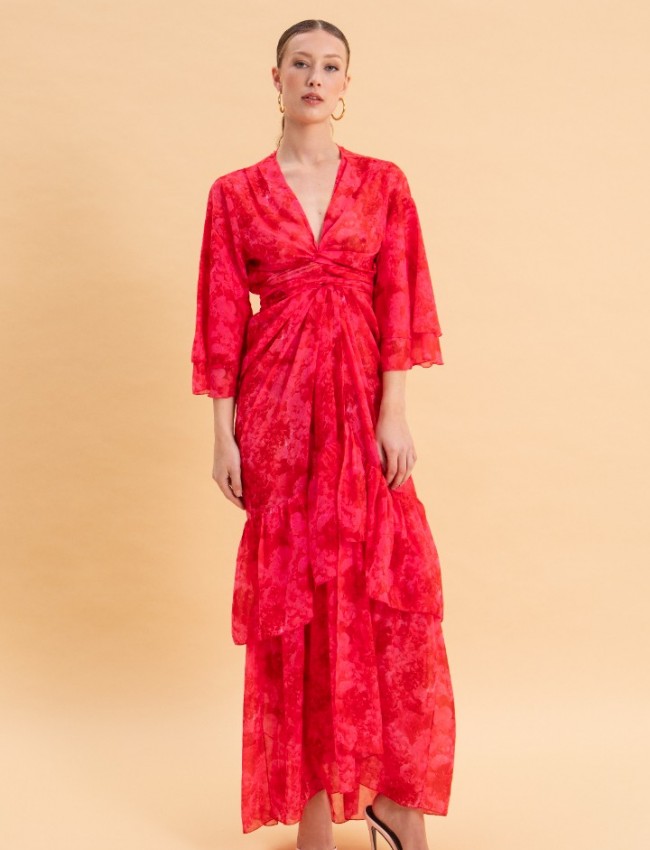 RUBY ROSE KIMONO DRESS