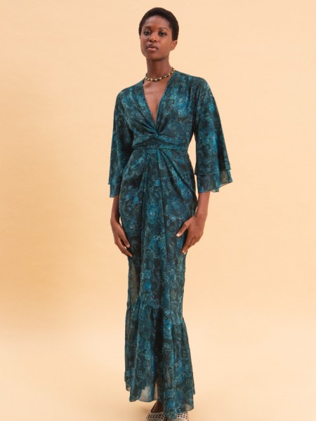 TEAL ELEGANCE  Kimono Eveleya 