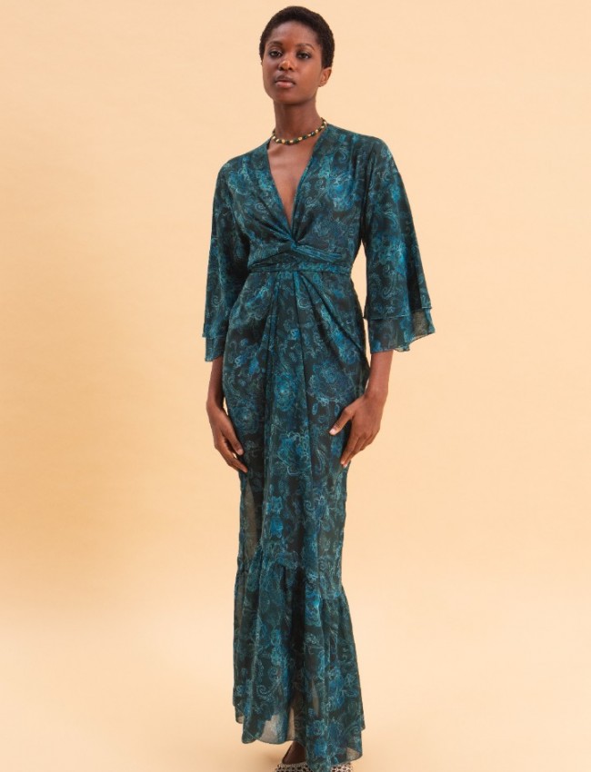 TEAL ELEGANCE  Kimono Eveleya 