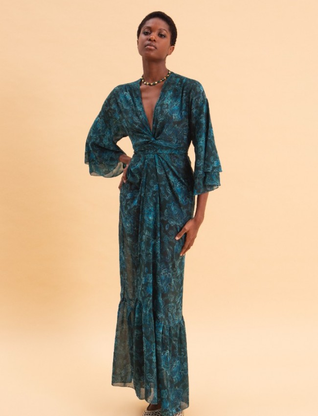 TEAL ELEGANCE  Kimono Eveleya 