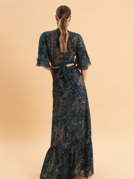 MYSTIC FOREST MAXI WRAP SKIRT Eveleya 