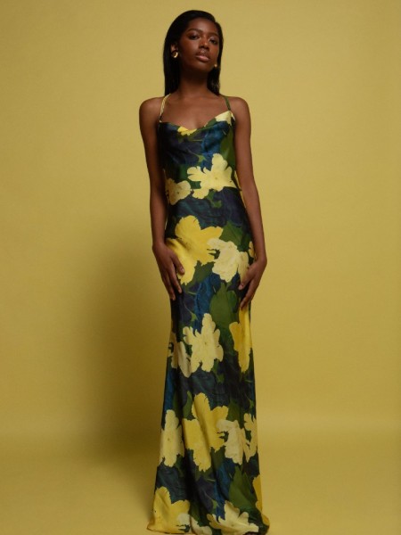ADELE MAXI SATIN SLIP DRESS