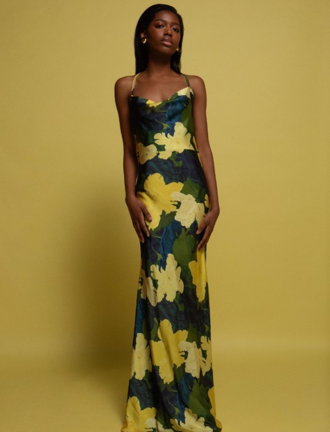 ADELE MAXI SATIN SLIP DRESS