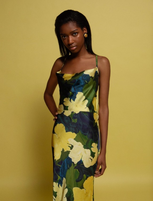 ADELE MAXI SATIN SLIP DRESS
