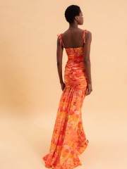 TANGERINE PARADISE MAXI DRESS