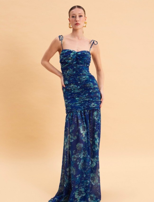 ETHEREAL BLUE MAXI DRESS