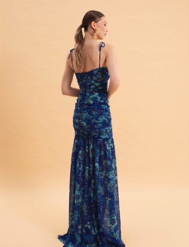ETHEREAL BLUE MAXI DRESS