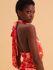 SUNSET DREAM MINI SATIN DRESS