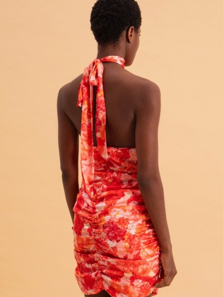 SUNSET DREAM MINI SATIN DRESS