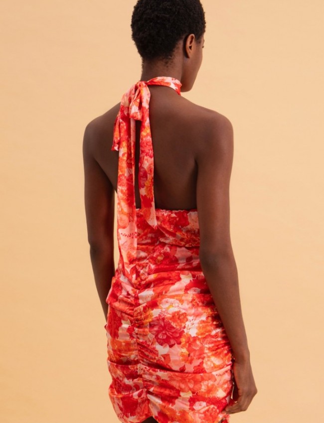SUNSET DREAM MINI SATIN DRESS