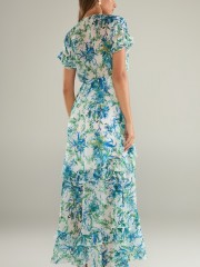 VIVIAN MAXI DRESS WITH RUFFLES