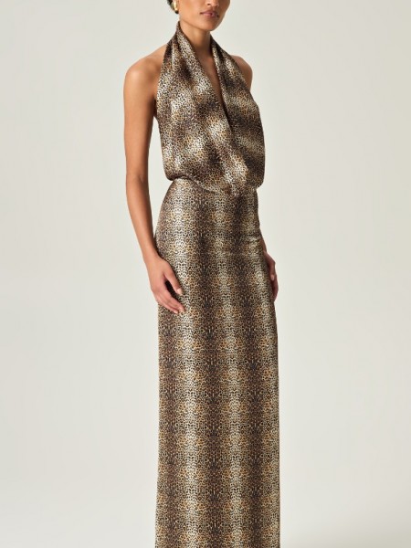 FIERCE ELEGANCE MAXI SATIN DRESS