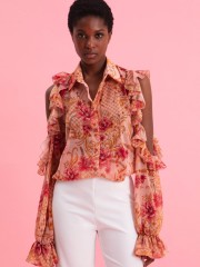 DUSTY PINK SHIRT WITH GOLD DETAILS DUSTY PINK SHIRT WITH GOLD DETAILS