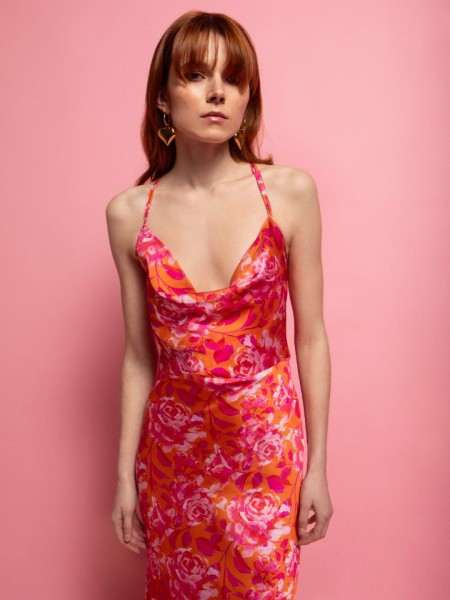 LILLIAN MAXI SATIN SLIP DRESS