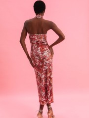 RUSTIC ROMANCE MIDI SEQUINED DRESS