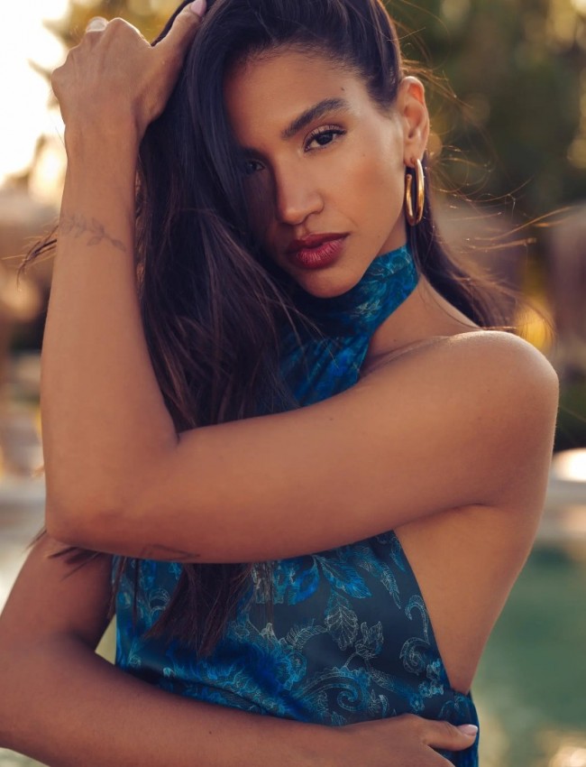 TEAL ELEGANCE MINI SATIN DRESS