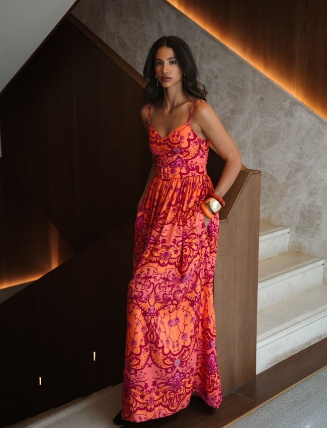 AMBER WAVES MAXI DRESS