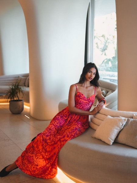 AMBER WAVES MAXI DRESS