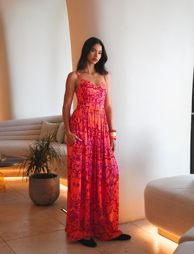 AMBER WAVES MAXI DRESS