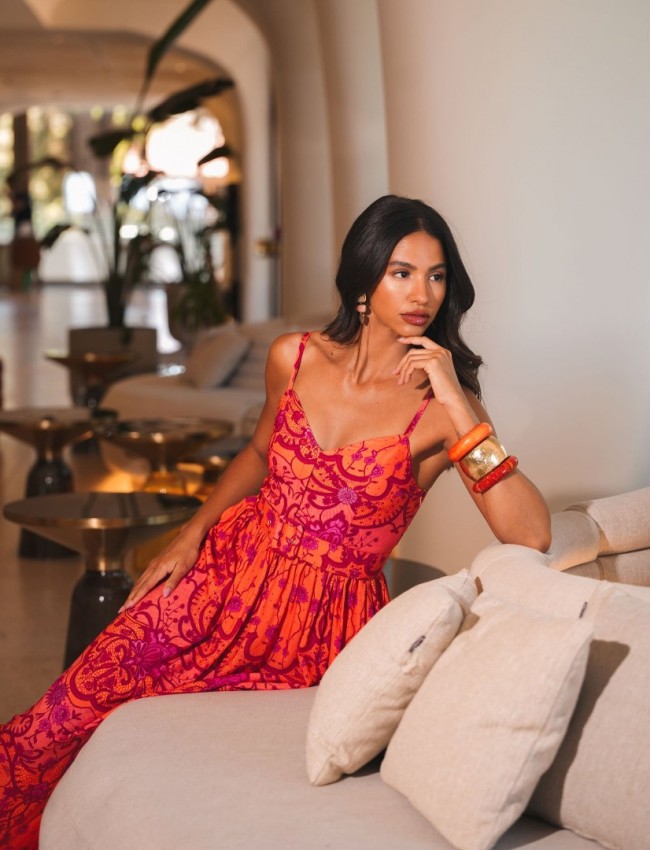 AMBER WAVES MAXI DRESS