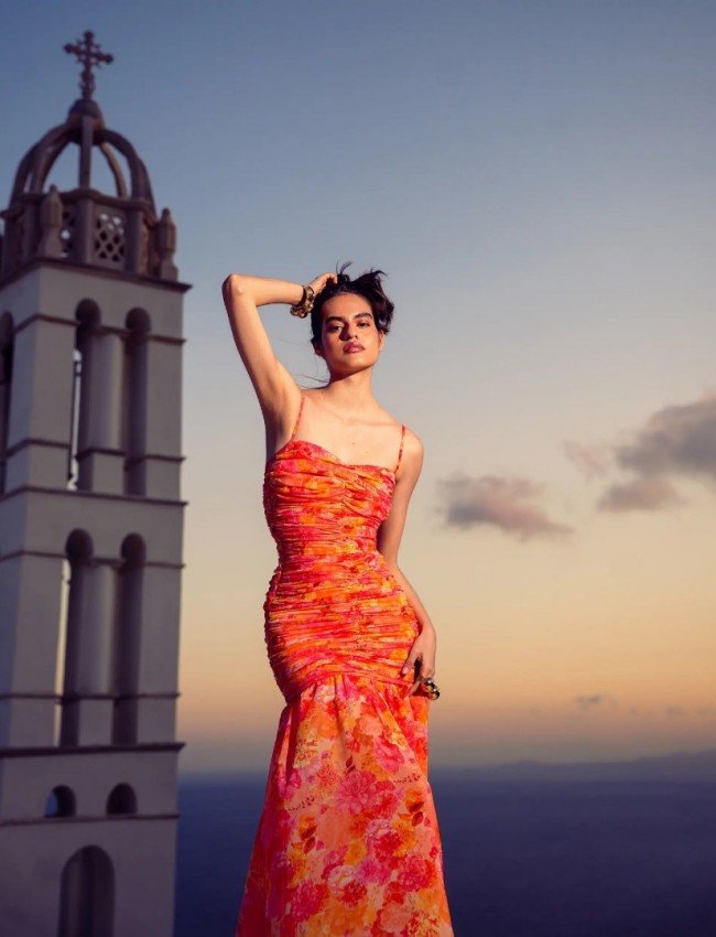 TANGERINE PARADISE MAXI DRESS