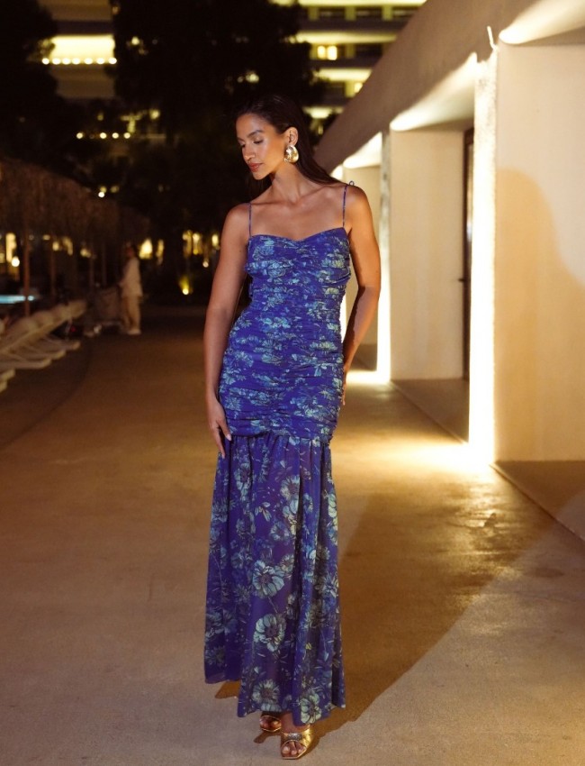 ETHEREAL BLUE MAXI DRESS