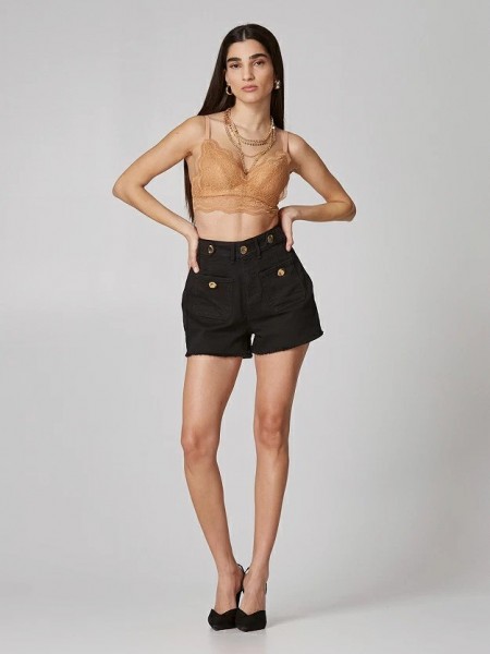 Μπεζ bralette με δαντέλα, ελαστική φάσα δαντέλας, ρυθμιζόμενες τιράντες και αποσπώμενες μπανέλες Lynne
