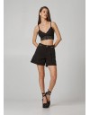 Μαύρο bralette με δαντέλα, ελαστική φάσα δαντέλας, ρυθμιζόμενες τιράντες και αποσπώμενες μπανέλες Lynne