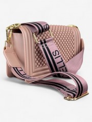 FLAT BALL small 25 MISTY ROSE/LIGHT GOLD CHAIN SHOULDERBAG FLAT BALL small 25 MISTY ROSE/LIGHT GOLD CHAIN SHOULDERBAG