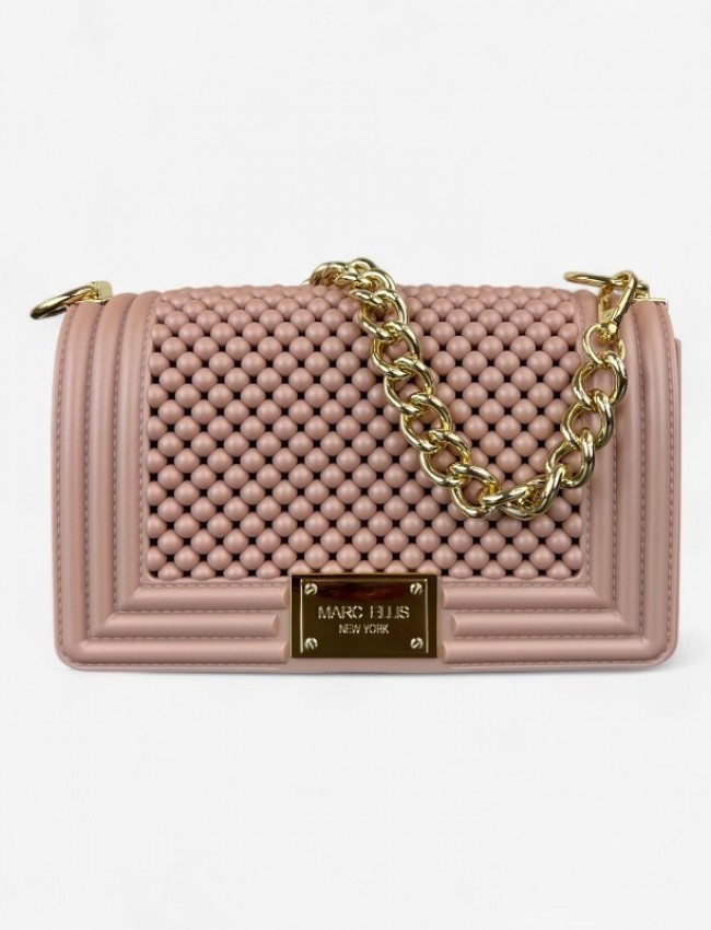 FLAT BALL small 25 MISTY ROSE/LIGHT GOLD CHAIN SHOULDERBAG FLAT BALL small 25 MISTY ROSE/LIGHT GOLD CHAIN SHOULDERBAG