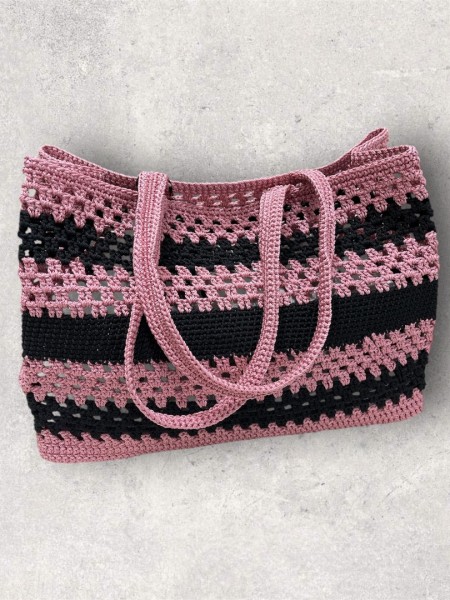 BUBY VALENZA HANDBAG BLACK/OLD ROSE