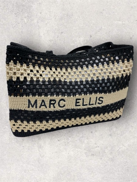 BUBY VALENZA HANDBAG BLACK/TURTLEDOVE