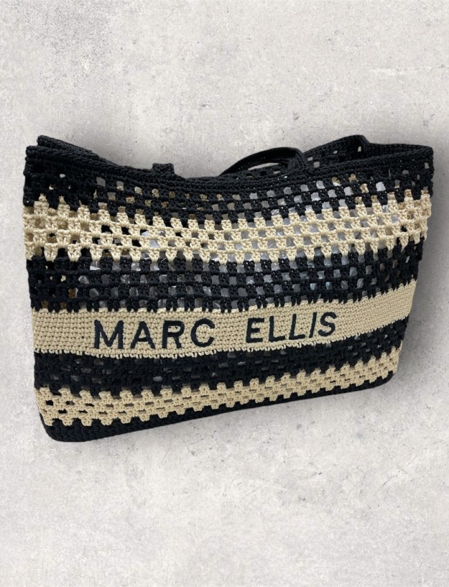 BUBY VALENZA HANDBAG BLACK/TURTLEDOVE