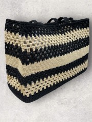 BUBY VALENZA HANDBAG BLACK/TURTLEDOVE
