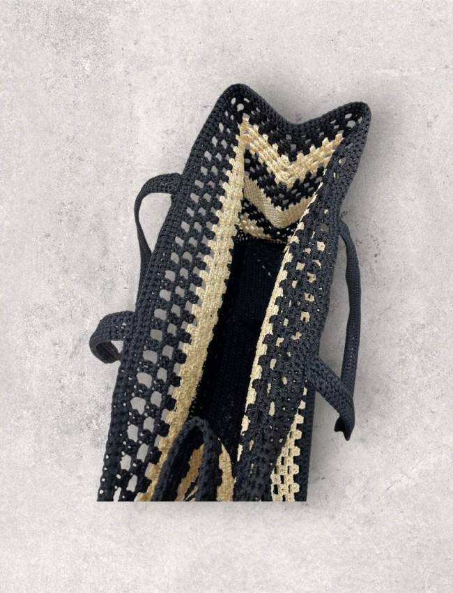 BUBY VALENZA HANDBAG BLACK/TURTLEDOVE