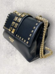 HELI SPIKE BLACK/GOLD CHAIN SHOULDERBAG
