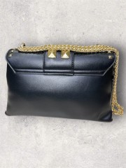 HELI SPIKE BLACK/GOLD CHAIN SHOULDERBAG